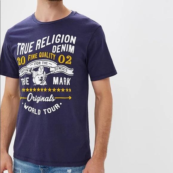true religion navy t shirt